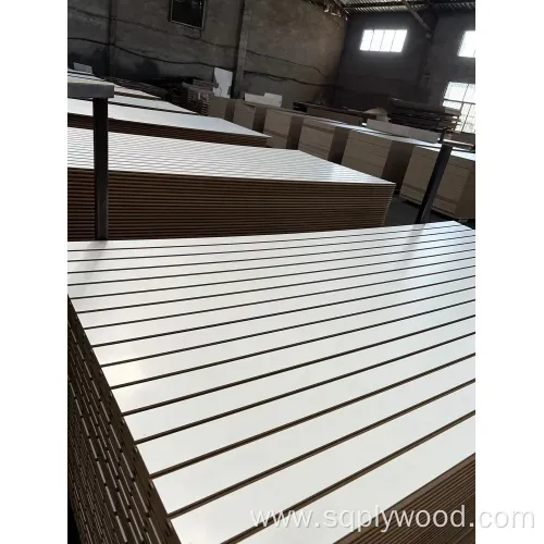 Factory Sale Slot MDF Melamine Faced MDF